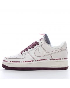 Uninterrupted X Nike Air Force 1 Low White Dark Red 'More Than'