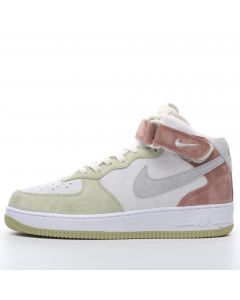 Nike Air Force 1 Mid White Light Green Pink