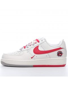 Nike Air Force 1 Low Toronto Raptors White Red Grey