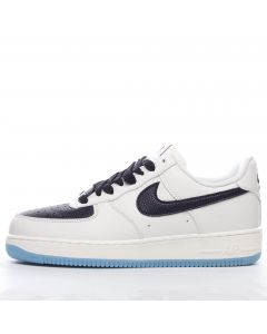 Nike Air Force 1 Low White Black Blue Sole