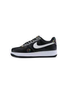 Nike Air Force 1 Low Male Black White Gold