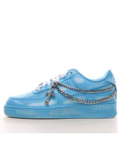 Nike Air Force 1 Low Blue Silver Chain