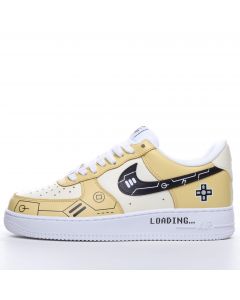 Nike Air Force 1 low Game Stereo Button PS5 Theme Yellow White
