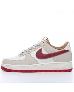 Nike Air Force 1 Low White Red Beige