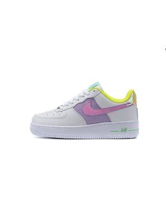 Nike Air Force 1 Low Female White Purple Yellow