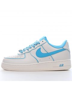 Nike Air Force 1 07 Low Blue White Metallic Sliver