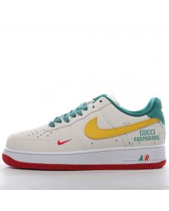 Nike Air Force 1 Low 1 07 Geen Gold White Red 'Gucci Cosmogonie'