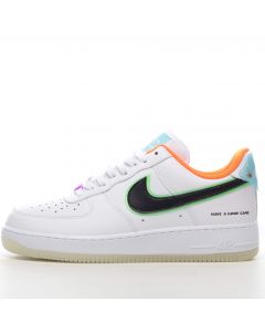 Nike Air Force 1 Low Have a Good Game White Black Green Orange