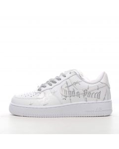 Nike Air Force 1 Low White Silver Laces