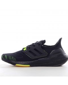 Adidas Ultra Boost 22 Wear-resistant Breathable Black Green