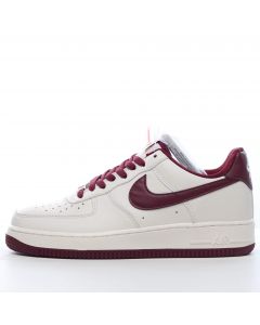 Nike Air Force 1 Low White Dark Red
