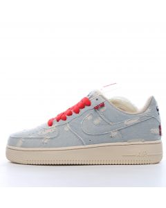 NIKE Air Force 1 low X Levis Blue Red