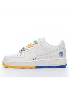 Nike Air Force 1 Low White Yellow Blue 'Warriors'