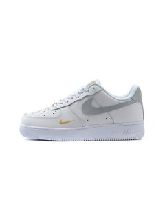 Nike Air Force 1 Low Unisex White Grey Gold