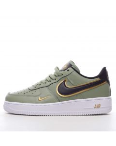 Nike Air Force 1 Low '07 LV8 Double Swoosh Olive Gold Black