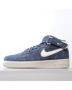 Nike Air Force 1 Mid Suede Navy Blue White