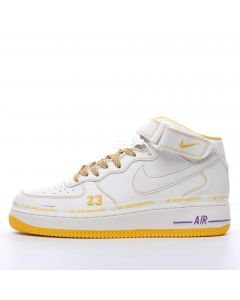 Nike Air Force 1 Mid White Yellow