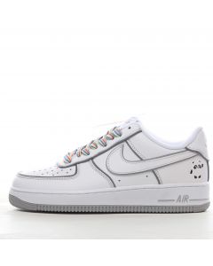 Nike Air Force 1 Low White Grey Color Laces