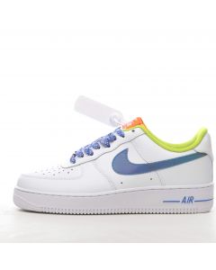 Nike Air Force 1 Low White Blue Green Orange