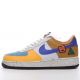 Nike Air Force 1 Low Yellow Blue White Brown