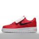 Nike Air Force 1 Low Bold Red 'Cut Out Swoosh'