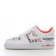 Nike Air Force 1 Low 07 White Red Burberry 