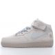 Nike Air Force 1 Low 07 LV8 3M Reflective Light Blue Gray Starry Color