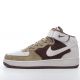 Nike Air Force 1 Mid White Brown 