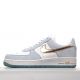Nike Air Force 1 Low Gold Swoosh White Light Blue