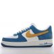 Nike Air Force 1 Low 1'07 Navy Blue White Yellow