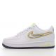 Nike Air Force 1 Low White Green Color Logo